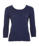 a wear angora bead cardi