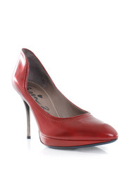 lanvin red court shoe