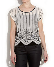 Art Deco and Embellished top £22.99