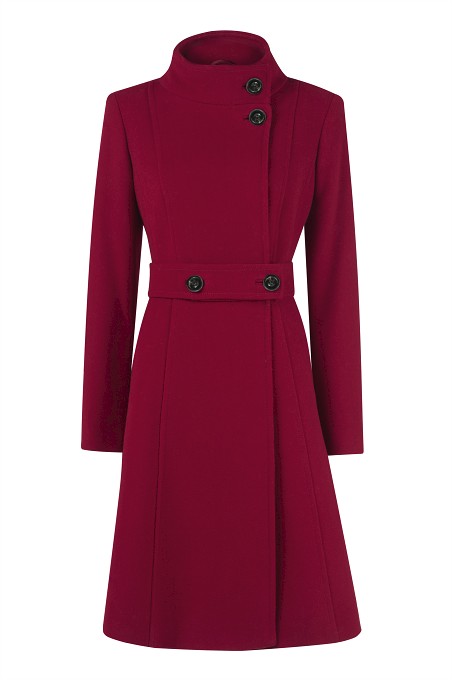  Berry Full Skirt Wool Coat Item No 060/031235/41 / Was £249.00 Now £199.00  click to visit Kaliko