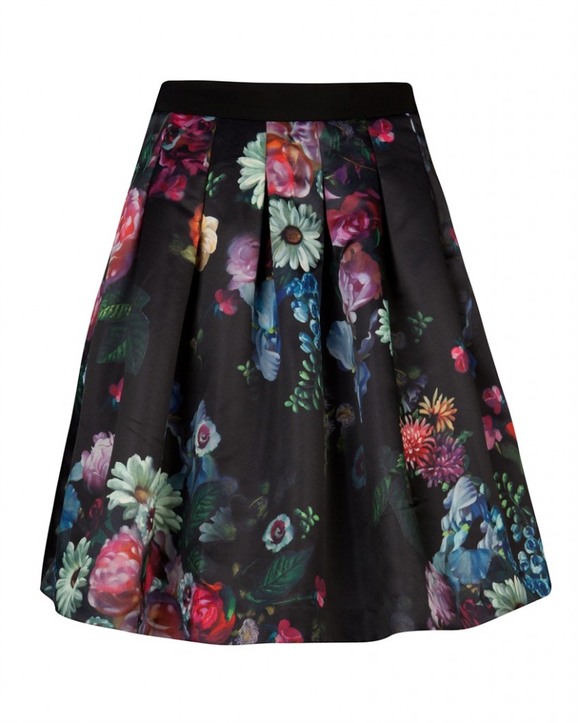  FLOWTII - Oil painting printed skirt - £129 click to visit Ted Baker