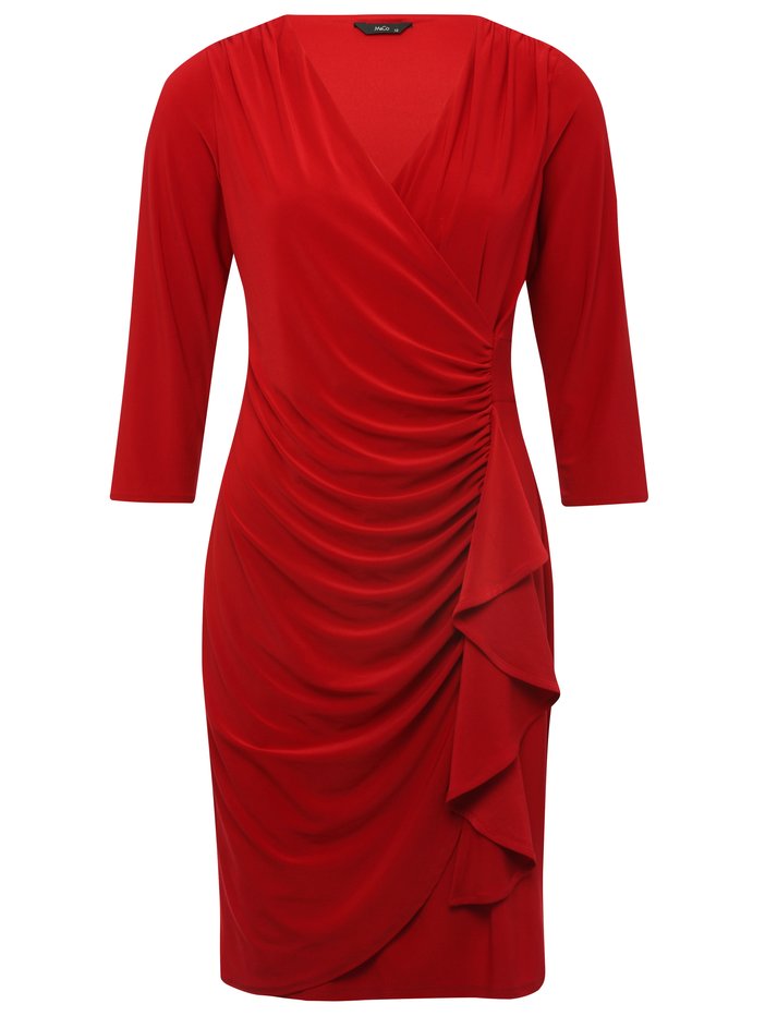 Ruffle front wrap dress £37 click to visit M&Co