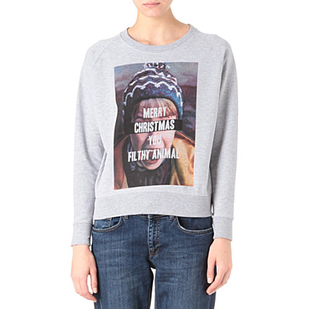 ELEVEN PARIS Home Alone Christmas sweatshirt £50.00 click to visit Selfridges