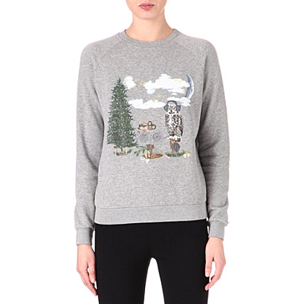 STELLA MCCARTNEY Owl Christmas sweatshirt £170.00 click to visit Selfridges