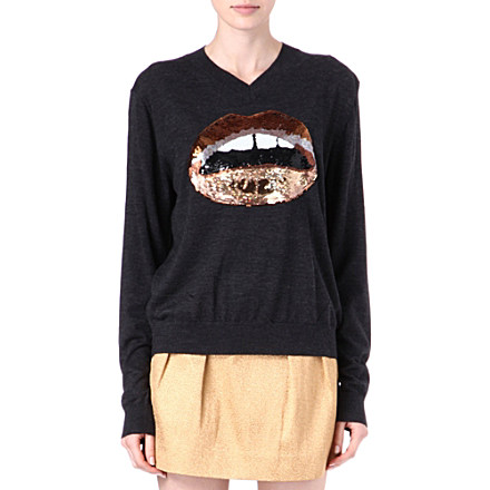 MARKUS LUPFER Lips sequinned jumper £315.00 click to visit Selfridges