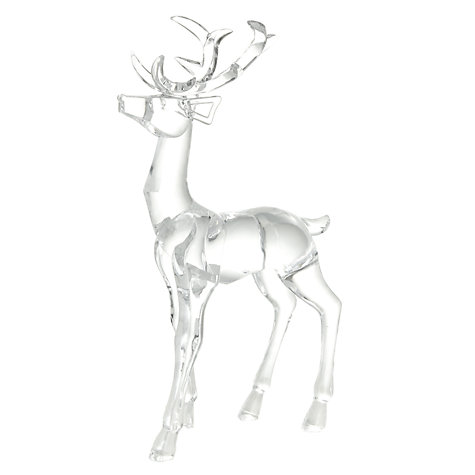 John Lewis Clear Acrylic Reindeer, Small £18 click to visit John Lewis