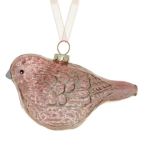 John Lewis Glass Bird Tree Decoration , Pink £4 click to visit John Lewis