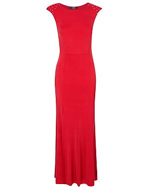 Stud Shoulder Maxi Dress Was £22.00 Now £15.00 click to visit George at Asda