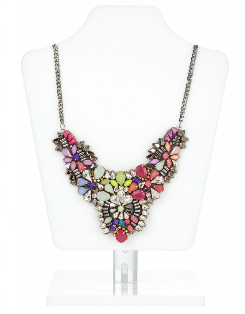 Rainbow Jewel Statement Necklace £29 click to visit Accessorize