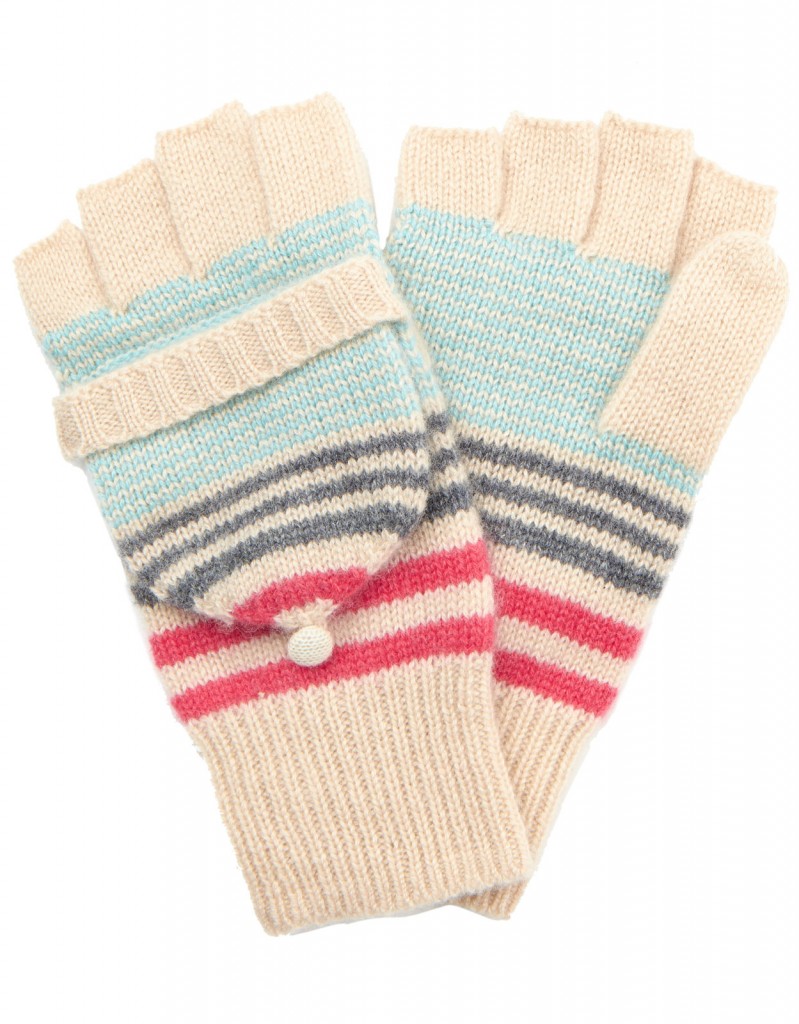 Verona Cashmere Blend Stripe Capped Glove £27 click to visit Accessorize
