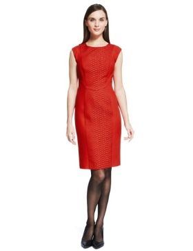 Autograph Faux Reptile Skin Textured A-Line Dress £69 click to visit M&S