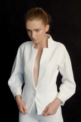 Longsleeve jacket - white from MINUIT CODE