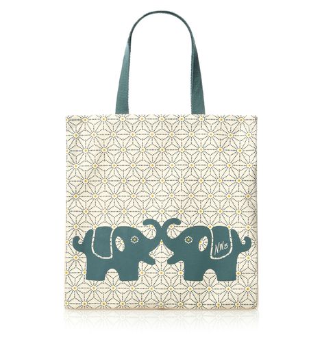 NW3 Elephants Canvas Tote NOW £10.00 (was £15.00) click to visit Hobbs