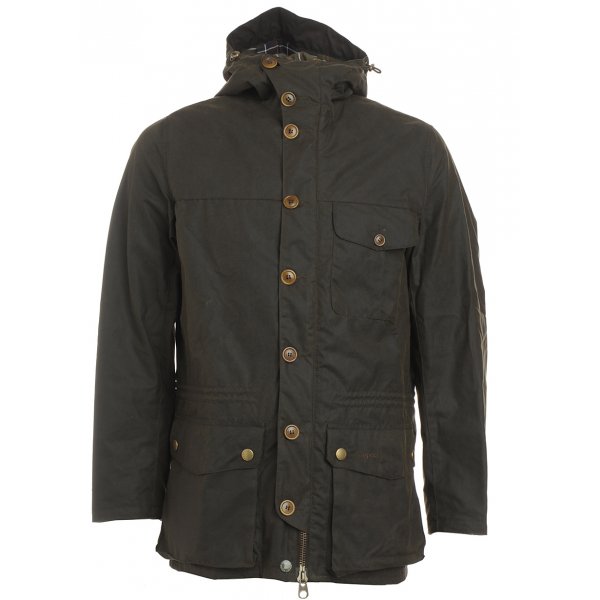  Barbour Heritage, Olive Galashields Waxed Jacket    Now From £255.55 click to visit Repertoire Fashion