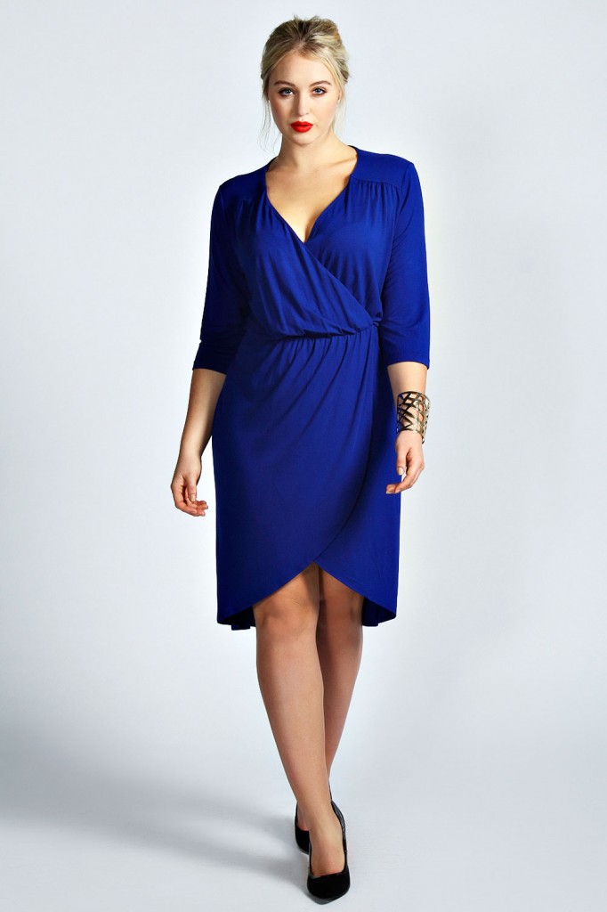 Eden Wrap Front Dress Product code: pzz99963 £20.00 click to visit Boohoo