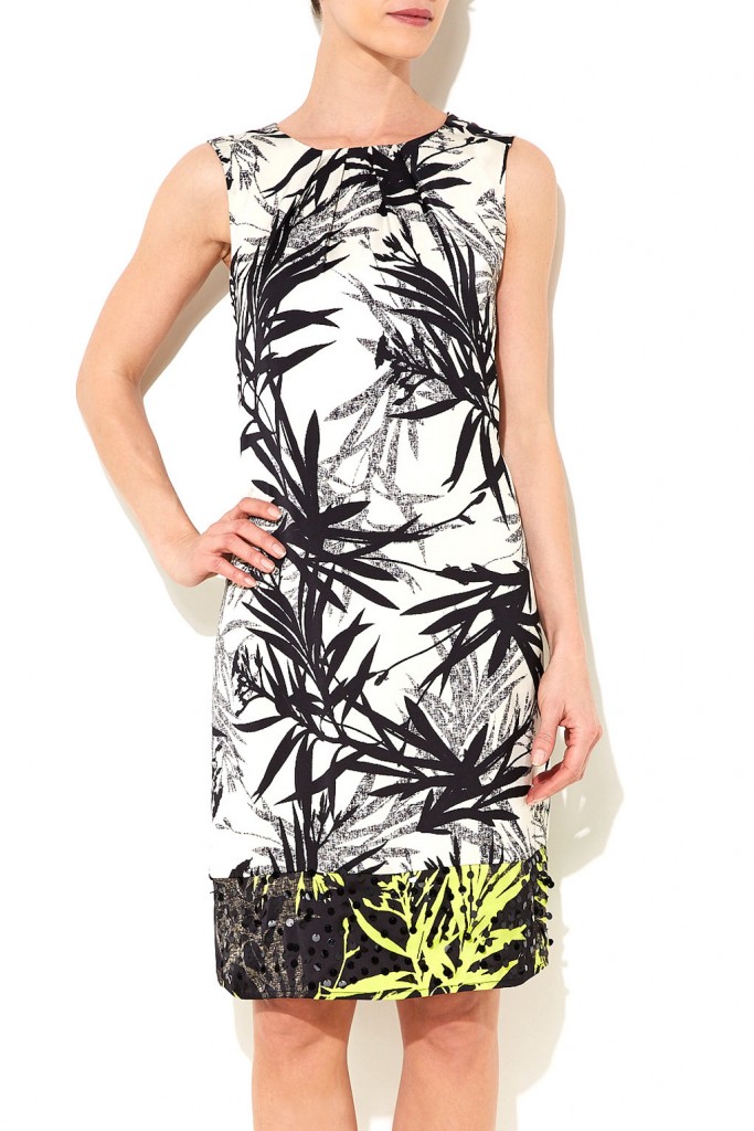 Black Sequin Palm Print Shift Dress     Price: £60.00 click to visit Wallis