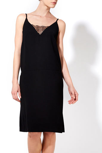Black Lace Insert Dress     Price: £55.00 click to visit Wallis