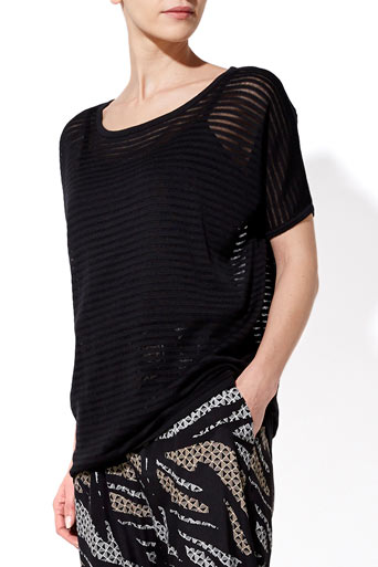 Black Stripe Knitted Top     Price: £26.00 click to visit Wallis