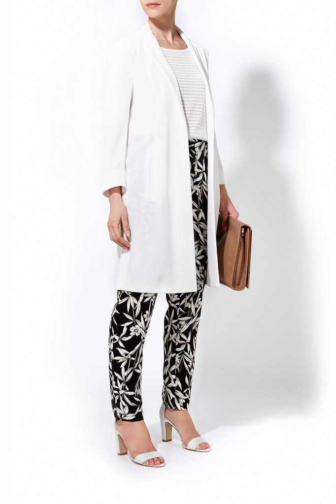 Ivory Satin Back Long Jacket     Price: £60.00 click to visit Wallis