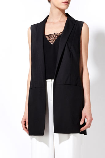 Black Sleeveless Jacket     Price: £55.00 click to visit Wallis
