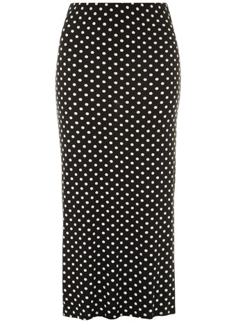 Evans Black And White Spot Print Tube Skirt Price: £29.50 click to visit Evans