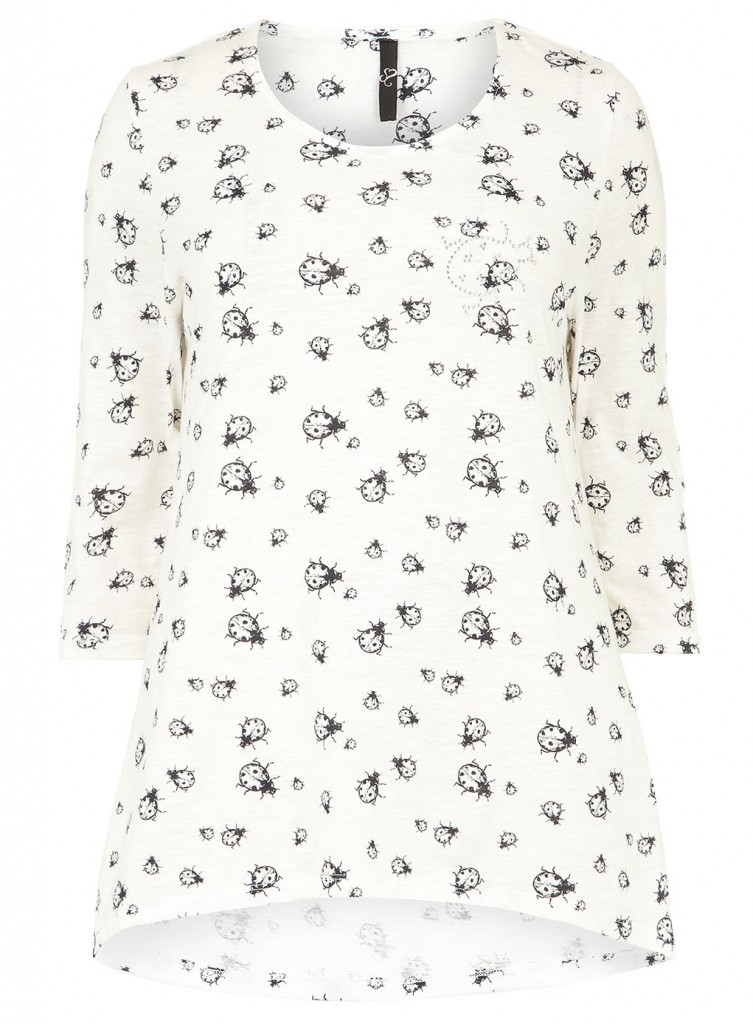 Evans Ivory Ladybird Top Price: £23.00 click to visit Evans