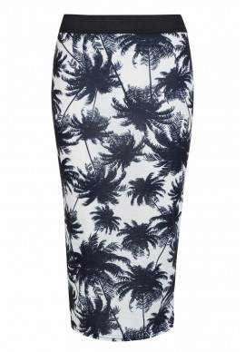 White Palm Tree Midi Skirt £8 click to visit Select