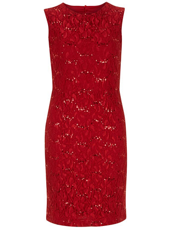Lace sequin dress Was £45.00 Now £28.00 click to visit Dorothy Perkins
