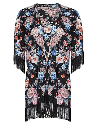 Black Boudoir Floral Kimono £16 click to visit Select