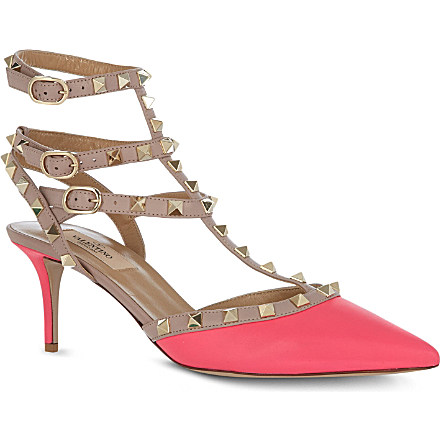 VALENTINO So Noir leather sandals was £600 now £419 click to visit Selfridges