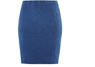 Inspire Dark Blue Jersey Acid Wash Pencil Skirt £9.99 click to visit New Look
