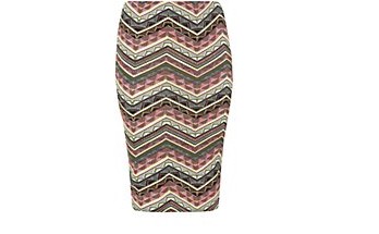 Inspire Neon Pink Aztec Print Midi Skirt £17.99 click to visit New Look
