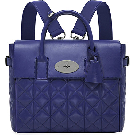  MULBERRY Cara quilted nappa-leather backpack (Indigo Hover image to zoom More views     MULBERRY Cara quilted nappa-leather backpack     MULBERRY Cara quilted nappa-leather backpack     MULBERRY Cara quilted nappa-leather backpack     MULBERRY Cara quilted nappa-leather backpack MULBERRY Cara quilted nappa-leather backpack £1,200 click to visit Selfridges