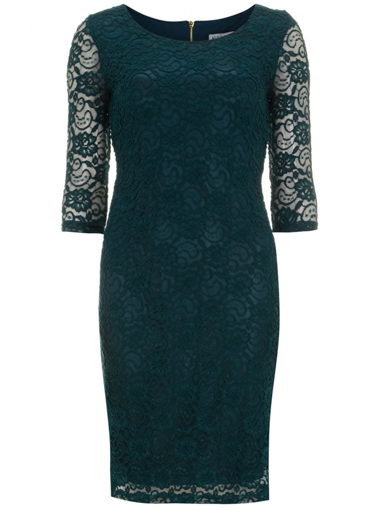 Alice & you Dark Green Midi Lace Dress Price: £26.00 click to visit Dorothy Perkins