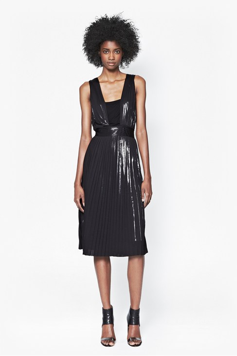  Foil Pleated Dress £120.00 click to visit French Connection