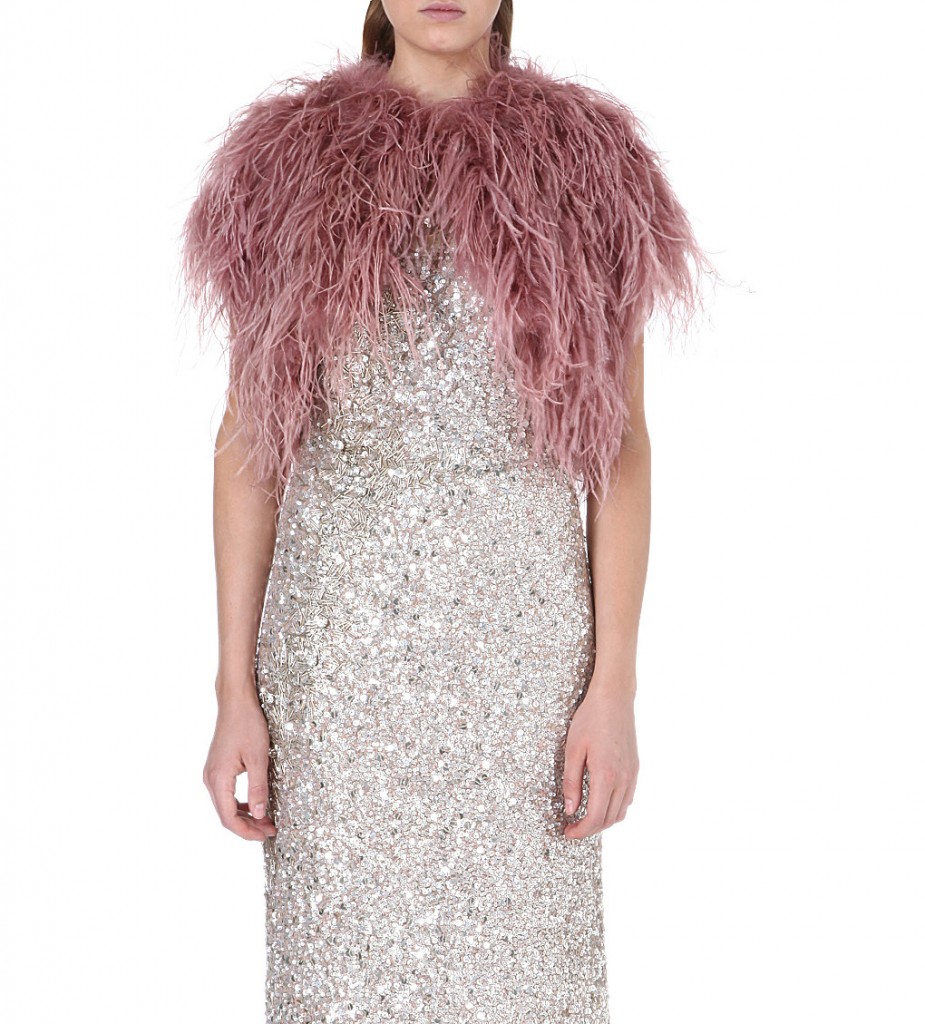JENNY PACKHAM Feather shrug £755 click to visit Selfridges