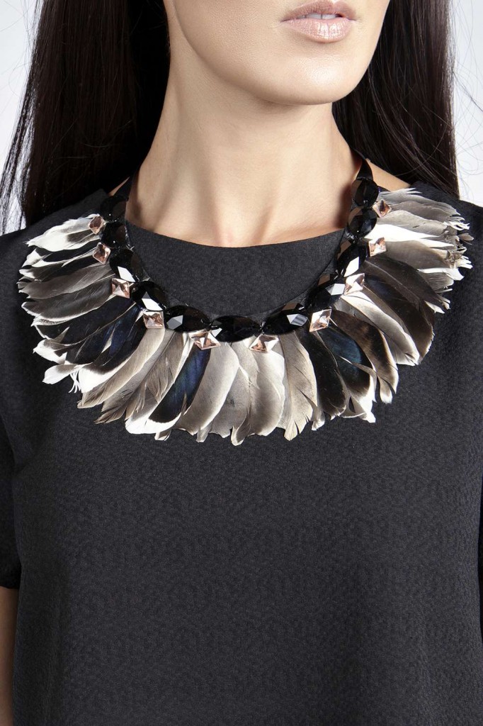Lana Feather Collar Necklace £10.00 click to visit Boohoo   