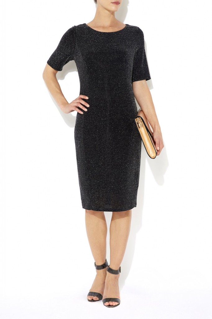 Black and Silver Lurex Tube Dress Price: £38.00 click to visit Wallis