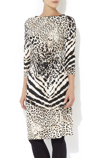 Animal Print 3/4 Sleeve Dress Price: £42.00 click to visit Wallis