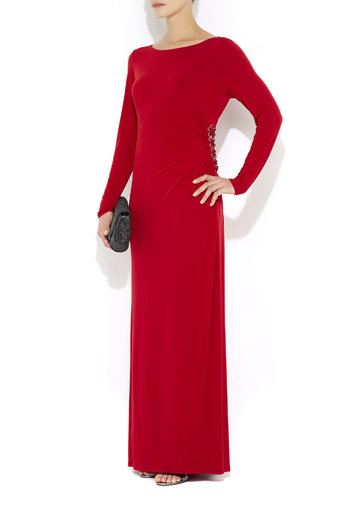 Red Embellished Maxi Dress Price: £55.00 click to visit Wallis