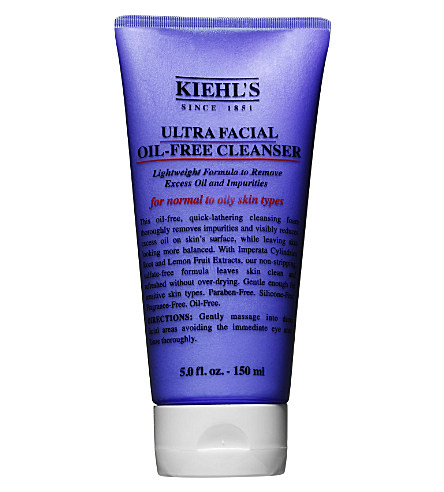  KIEHL'S Ultra Facial oil–free cleanser 150ml £15 click to visit Selfridges