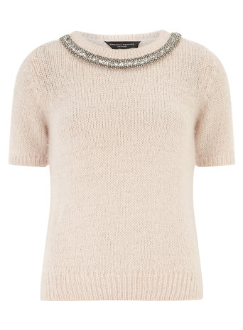 Fluffy Embellished Jumper     Price: £26.00 click to visit Dorothy Perkins