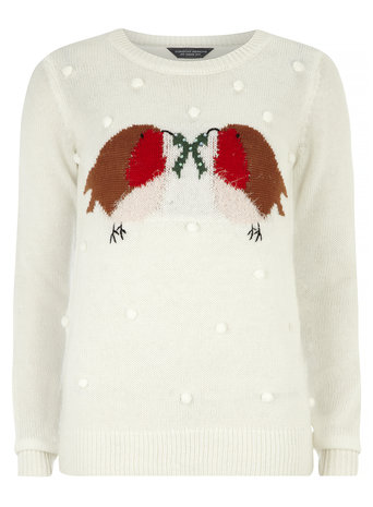 Tall Snowball Robin Jumper     Price: £26.00 click to visit Dorothy Perkins
