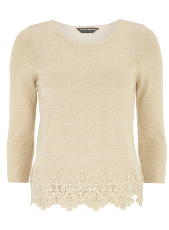 Metallic Hem Jumper     Price: £28.00 click to visit Dorothy Perkins