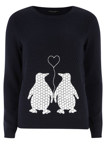 Embroidered Penguin Jumper     Price: £28.00 click to visit Dorothy Perkins