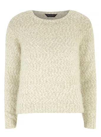 Ivory Tinsel Jumper     Price: £26.00 click to visit Dorothy Perkins