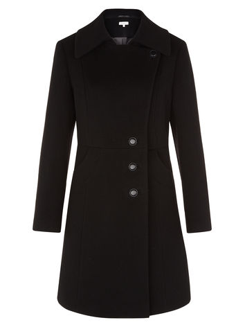 Black Asymmetric Coat now  £129.00 click to visit Kaliko 