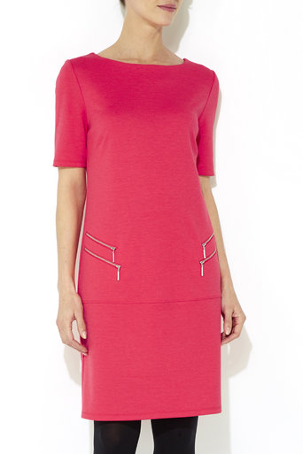 Pink Double Zip Shift Dress     Price: £29.00 click to visit Wallis