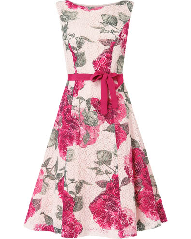 Cherie Printed Lace Dress £150.00 click to visit Phase Eight