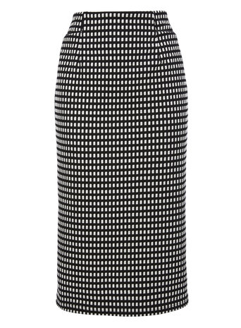 Black and White Textured Check Skirt     Price: £20.00 Click to visit BHS